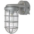 Sunlite Jar Fixture, Wall Mount, Socket E26, 100W Max, 120 Volt, Outdoor, Clear Glass Jar, Metallic 41368-SU